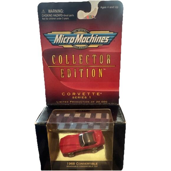 1998 Micro Machines 1968 Convertible, Collectors, Edition Series 1 Removable Top - Picture 1 of 7